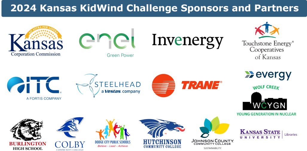 Logos for 2024 KidWind Challenge