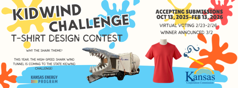2026 KidWind Challenge T-Shirt Design Contest | Kansas Energy Program